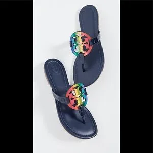 Tory Burch Shoes Nib Tory Burch Miller Rainbow Patent Leather